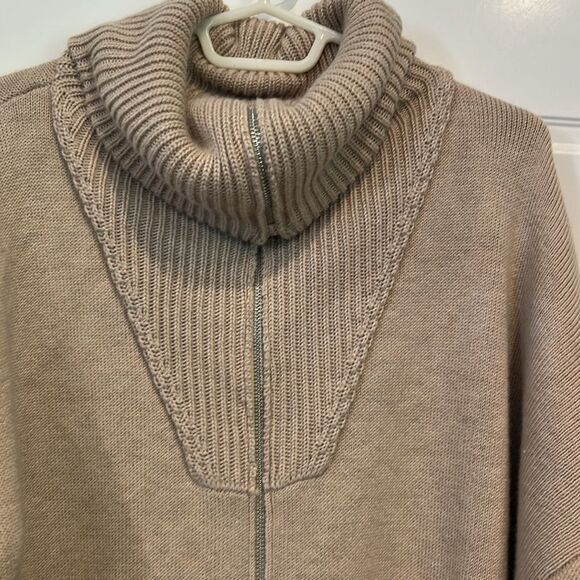 Trunk Project Beige Zip-Up Sweater oversized, medium - Picture 11 of 11